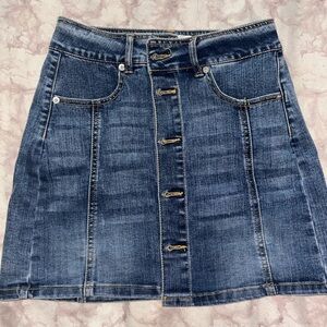 Target Blue Denim A-Line Skirt